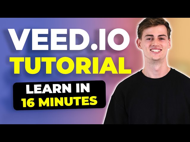 VEED Tutorial for Beginners | How to use Veed.io (2024) class=