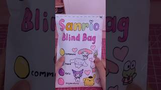 sanrio blindbag! #sanrio #papercraft #blindbag #diy #mymelody #cinnamoroll #kuromi #hellokitty #asmr screenshot 2