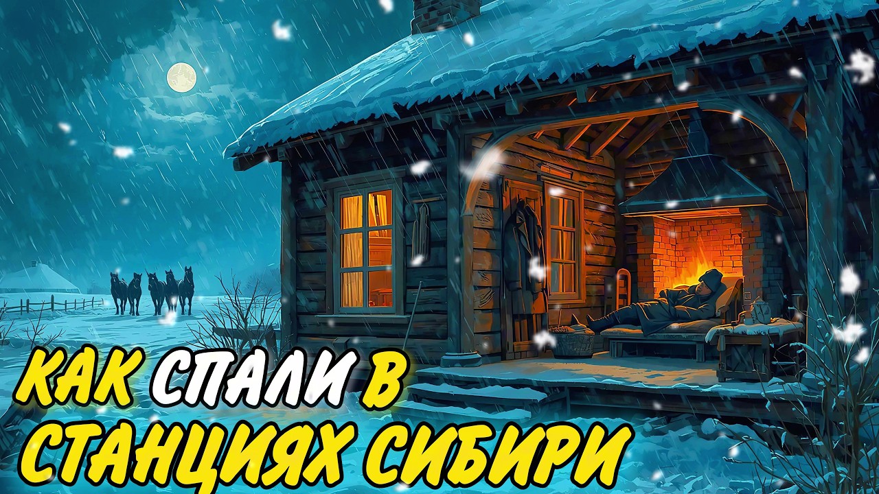 Как спали на зимних почтовых станциях Сибири 19 века🌛 Лекция для сна