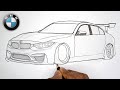 رسم سيارة BMW M3 F80 كيفية رسم سيارة BMW 