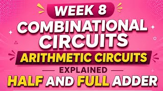 Combinational Circuits | Arithmetic Circuits Explained | Half Adder &amp; Full Adder | Day 57