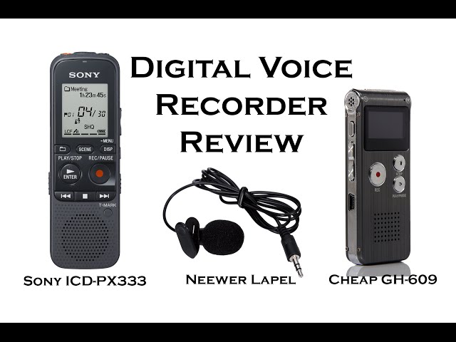 Digital Voice Recorder Review | Sony ICD-PX333 & Neewer Lapel Mic