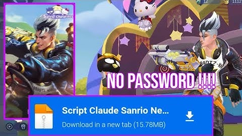 Script Skin Claude Sanrio Bad Bro No Password | Script Claude Sanrio Hello Kitty Terbaru - MLBB