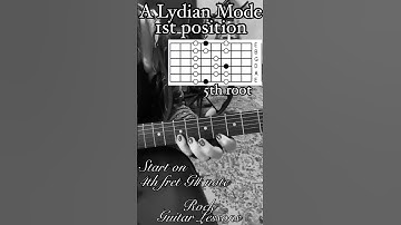 A Lydian mode 1st position guitar lesson #lydianmode