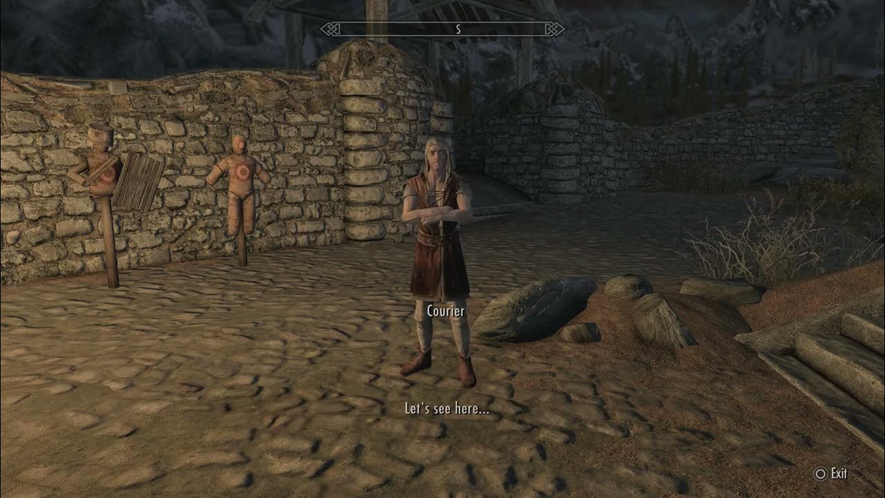 Skyrim He couldnt take it YouTube