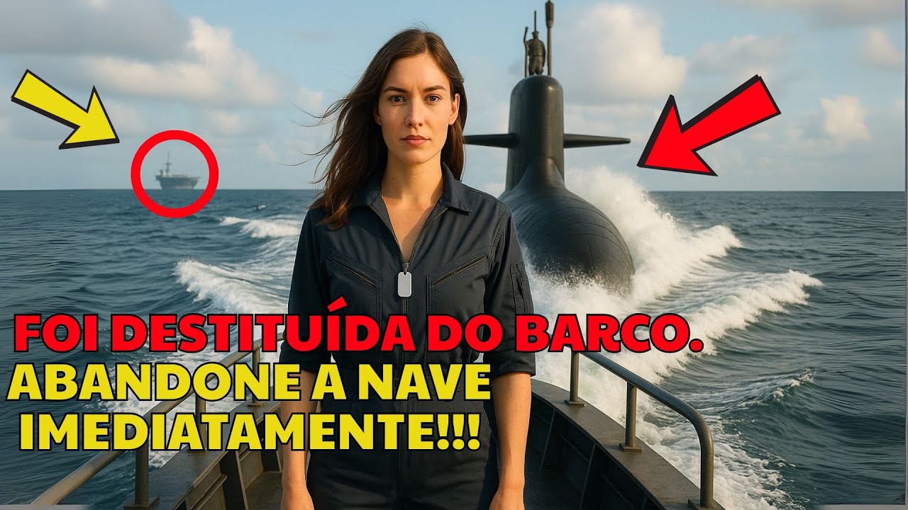 Tiraram ela do porta-aviões em silêncio — um submarino quebrou o protocolo por ela