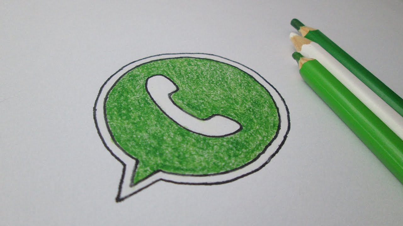 Como Dibujar El Logotipo De Whatsapp Youtube