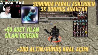 Sonunda 3X Donmuş Anahtar Yilan Si̇lahi Denemesi̇ Altin-Gümüş Kral Açiyoruz Metin2Tr Alesta68