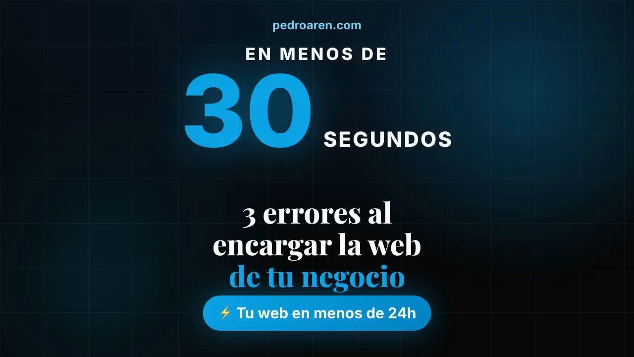 3 errores al encargar la web de tu negocio