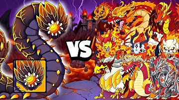 Lavokay vs All Fire Legendary Dynamons Battle🤩|| in dynamons world #dynamonsworld 