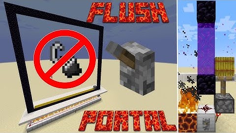 Easy ON/OFF Toggleable Nether Portal with No Consumables | Flush, Compact, Tillable, Easy and Simple