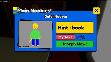 How To Get Baldi Noobie In Find The Noobie Morphs (2025) | Roblox