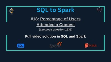 SQLtoSpark #18: Percentage of Users Attended a Contest (SQL & Spark) | Leetcode SQL50 Challenge