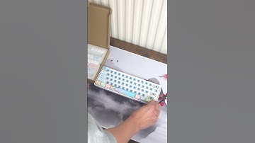 Built a Rainbow Keyboard and It’s Pure Vibes 🌈⌨️#keyboard #smallbusiness #keycaps #gaming #asmr