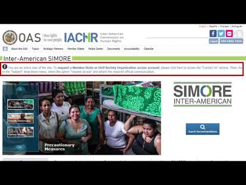 Inter-American SIMORE - How to register?