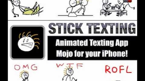 Animated Stick Texting for your iPhone - Best iPhone App!