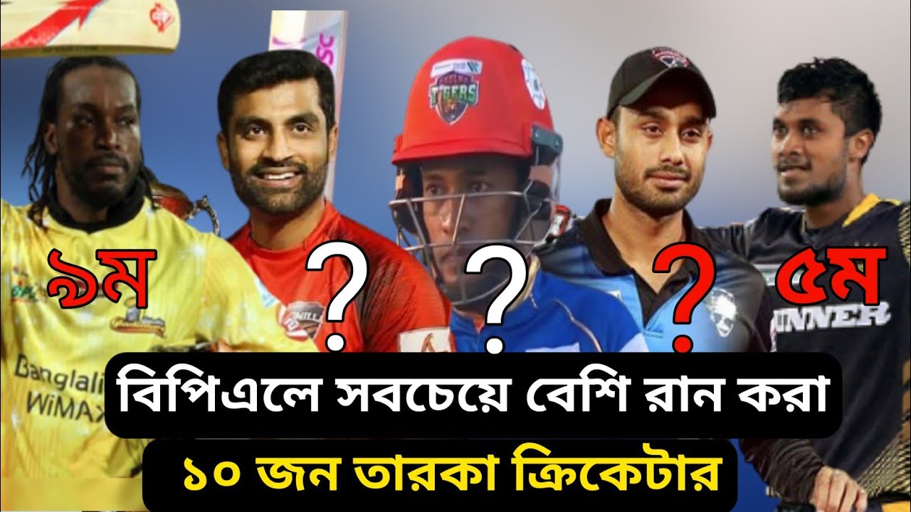 মিথুনের পজিশন জানলে অবাক হবেন আপনিও | Top 10 run scorer in bpl cricket | BPL 2022