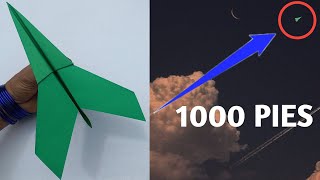 Aviones de papel de más de 1000 pies! Como Hacer un Avion de Papel que vuele mucho y facil