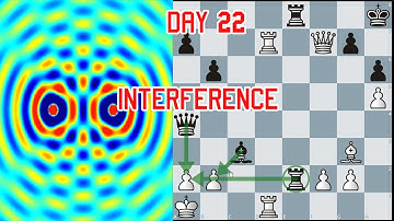 AMAZING INTERFERENCE TACTICS! - Day 22 - 28 Days To Better Chess Tactics