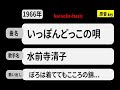 カラオケ, いっぽんどっこの唄, 水前寺清子