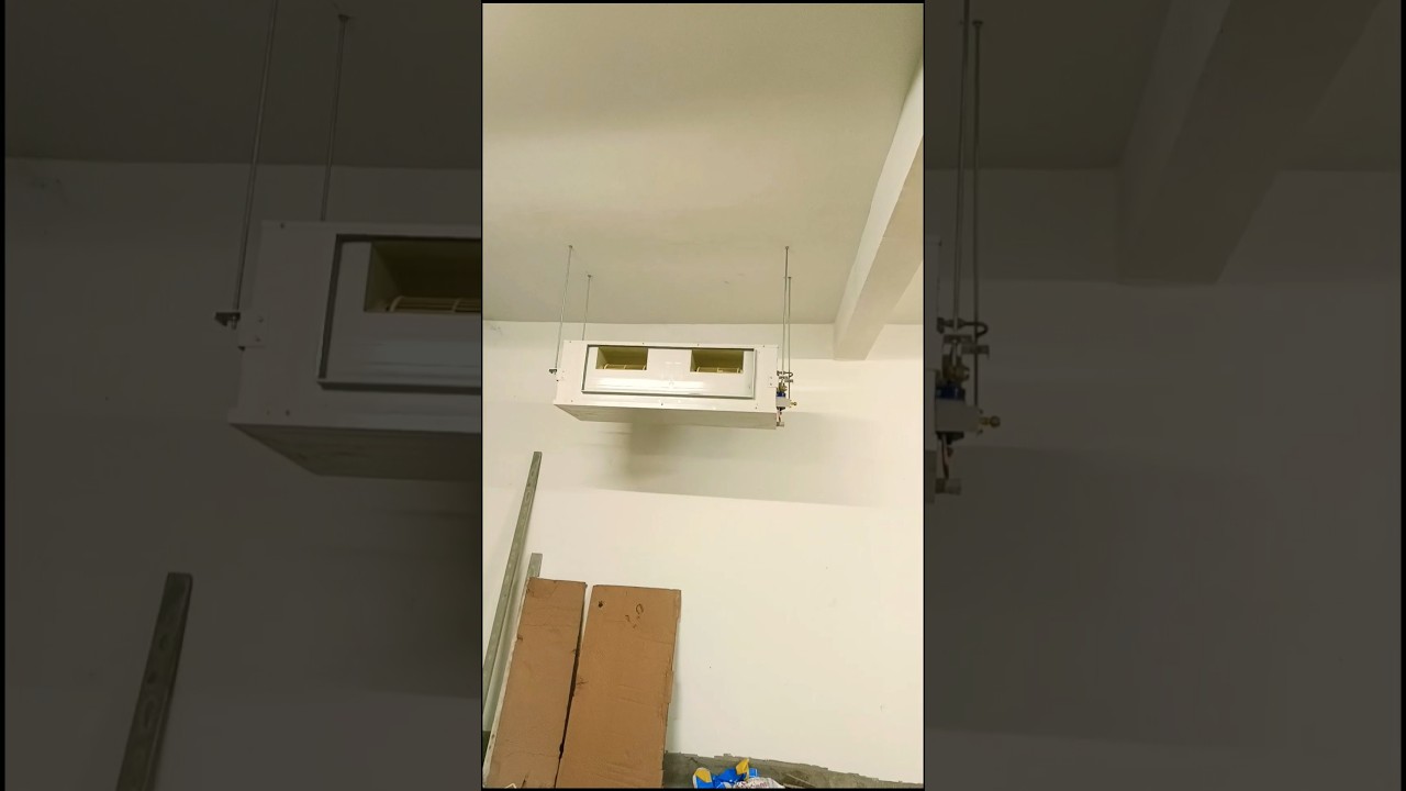 Haier 8.5 TR indoor unit hanging work 🚧👷‍♀️by AR WORKS 💪💯 pls like and subscribe 
