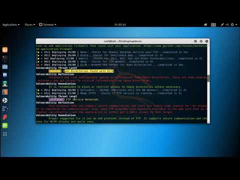 RapidScan: The multi tool web vulnerability scanner - Kali Linux - @Pentesting