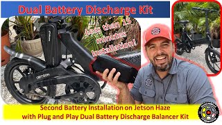Jetson | Haze | E-Bike Plug and Play Dual Battery Discharge Balancer Kit | Install Two Batteries