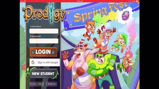 Prodigy FREE Account!