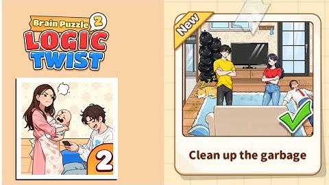 Brain Puzzle 2: Logic Twist Level 105 | clean up the garbage Gameplay