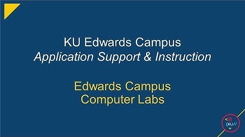 Intro To: KU Edwards Computer Labs