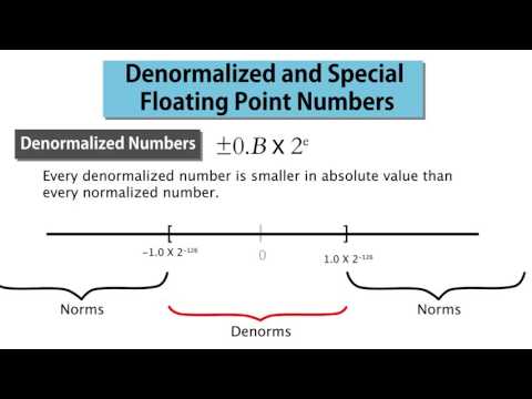 2  Denormalized and Special Floating Point Numbers