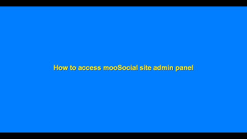 How to access admin panel - mooSocial