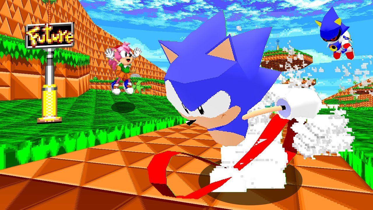 Sonic CD recreated in Sonic Robo Blast 2 