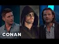 Jensen Ackles & Jared Padalecki On A "Supernatural/Arrow" Crossover | CONAN on TBS