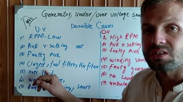 Generator Under voltage, Over voltage problems , How to fix it , Caterpillar cummins, perkins
