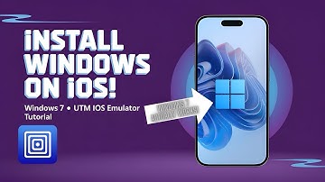 How to run WIndows 7 on iOS?! | Updated UTM iOS PC emulator install and setup tutorial without pc!
