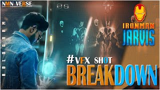 IRONMAN HOLOGRAM BREAKDOWN II JARVIS II VISION #avengers #marvelstudios #vfx screenshot 5