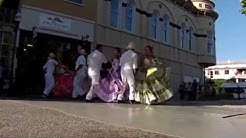 Dancers performing a traditional Mexican Dance.