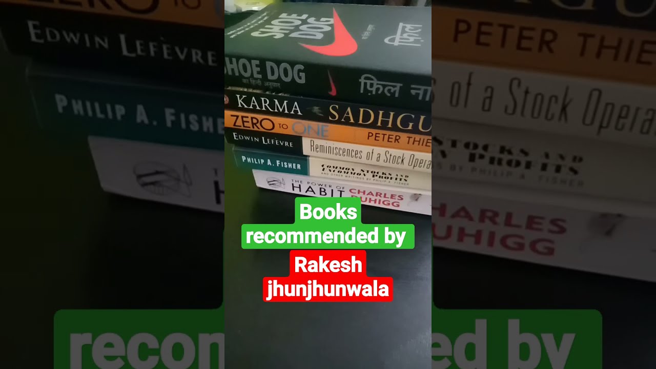 Rakesh jhunjhunwala books to you share market books 