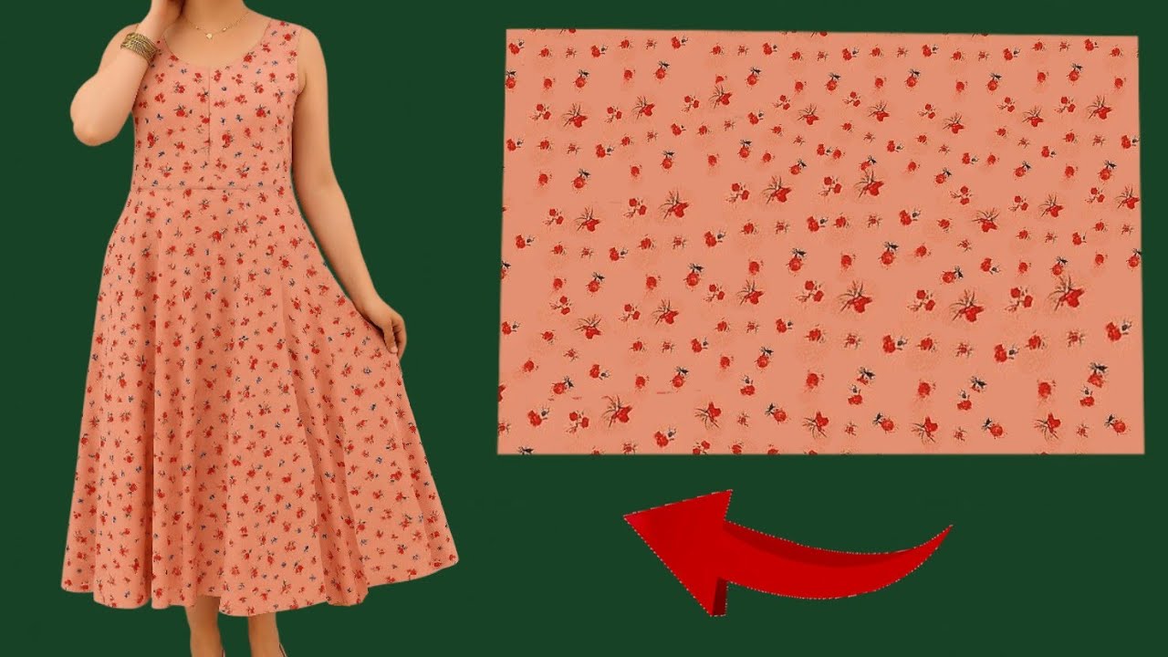 ✅ The easiest way to sew a stylish dress💃Sew  a Beautiful Dress in 10 minutes So Easy Pattern✂️