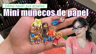 CÓMO HACER MINI MUÑECOS DE PAPEL