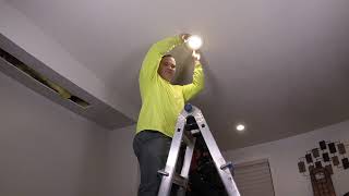 Removing a can light to run wires in the ceiling