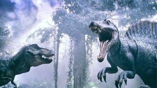Tyrannosaurus rex versus Spinosaurus Who can win