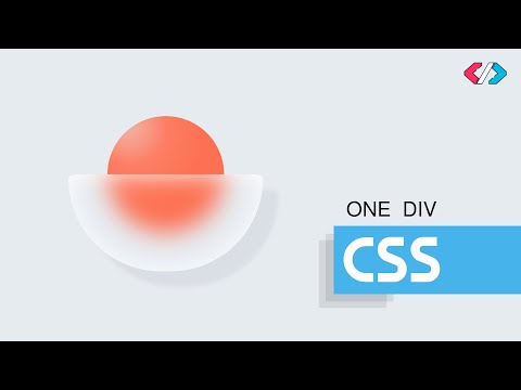 CSS Glassy Sun Rise | One Div Art | CSS Art