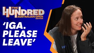 Iga Swiatek gets kicked off TV set! The Hundred: Australian Open edition | Wide World of Sports