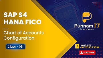 SAP S4 HANA FICO CLASS 08 || SAP S4 HANA Chart of Accounts || SAP S4 HANA Finance and Controlling