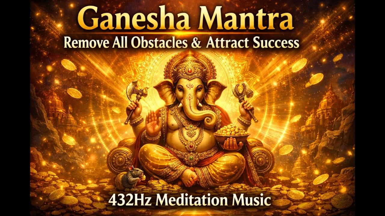 Ganesha Mantra – Remove All Obstacles & Attract Success  432Hz Meditation Music