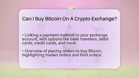 Can I Buy Bitcoin On A Crypto Exchange? - CryptoBasics360.com