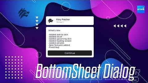 How to add BottomSheet dialog in app for sketchware