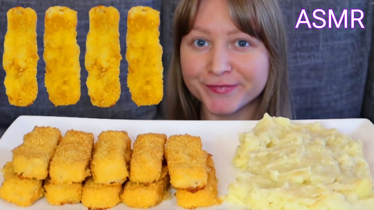 ASMR FISCHSTÄBCHEN & KARTOFFELBREI MUKBANG Eating Sounds